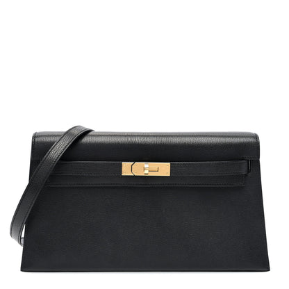 Hermes Chevre Chamkila Kelly Elan Black 1 of 11