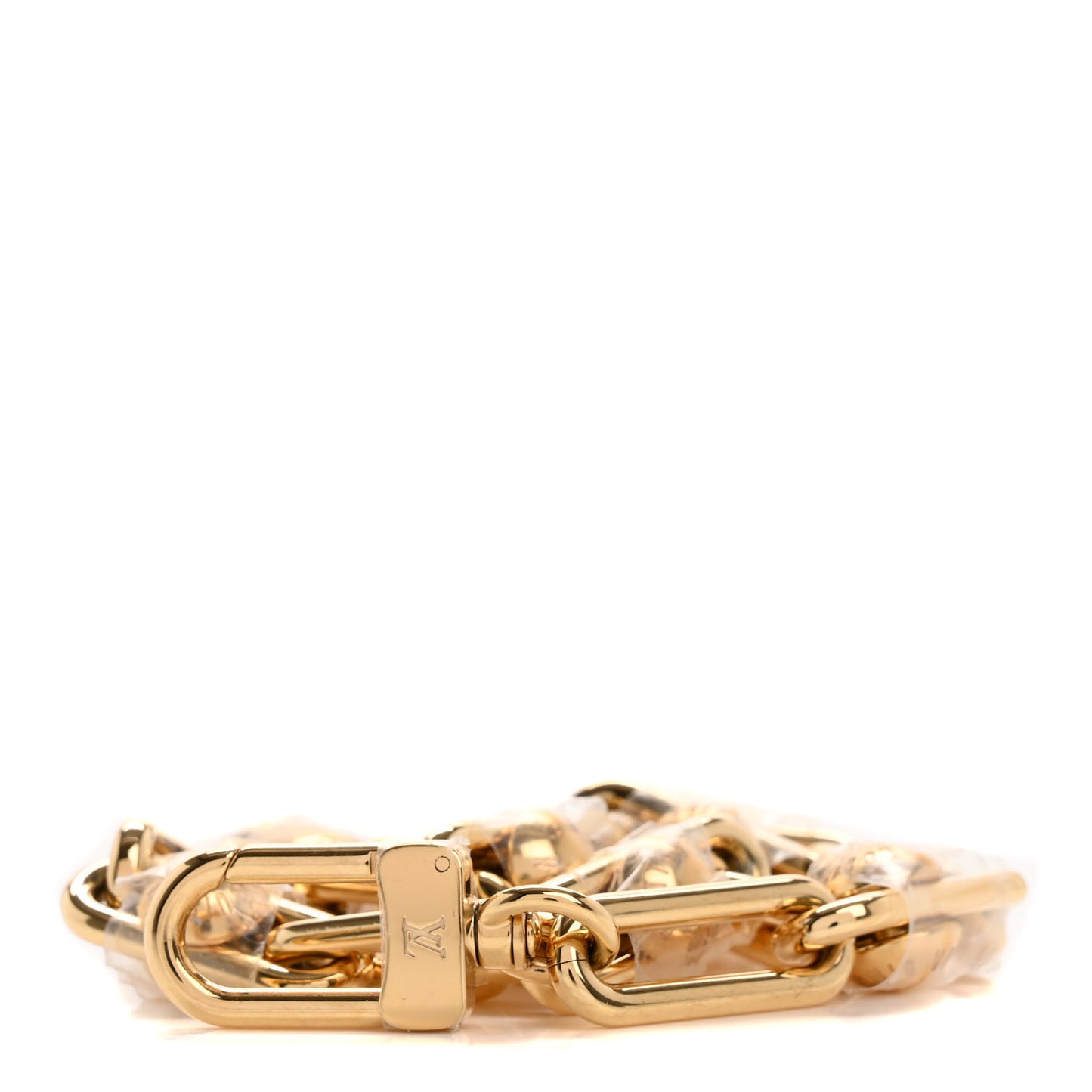 LV X TM Metal Pochette Accessories Chain Strap Gold