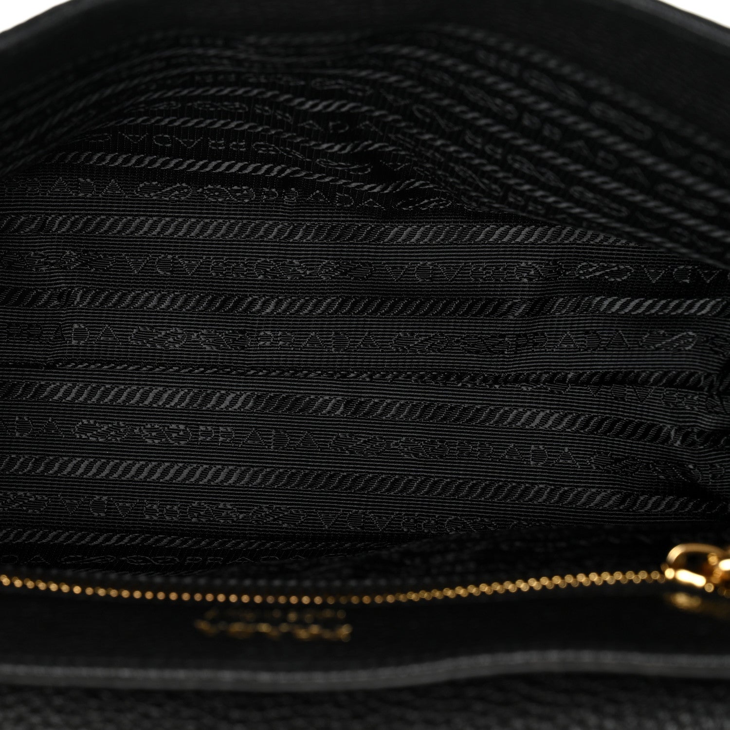 Prada Vitello Daino Soft Flap Shoulder Bag Black 5 of 10