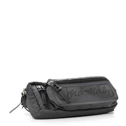 Christian Louboutin Nylon Loubideal Sneaker Sole Belt Bag Grey 4 of 10