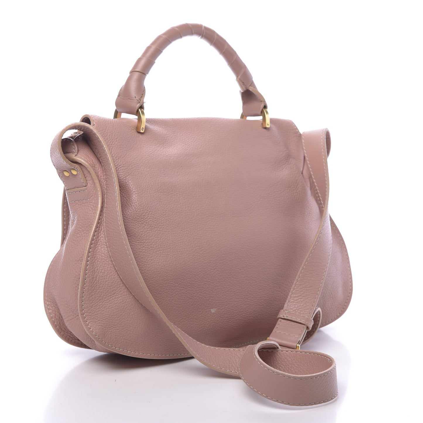 Calfskin Medium Marcie Top Handle Bag Anemone Pink