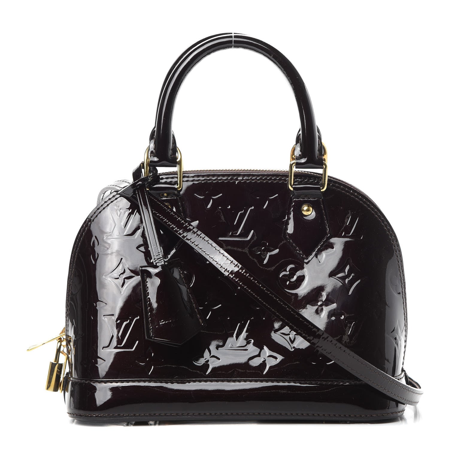 Louis Vuitton Vernis Alma BB Amarante 1 of 10