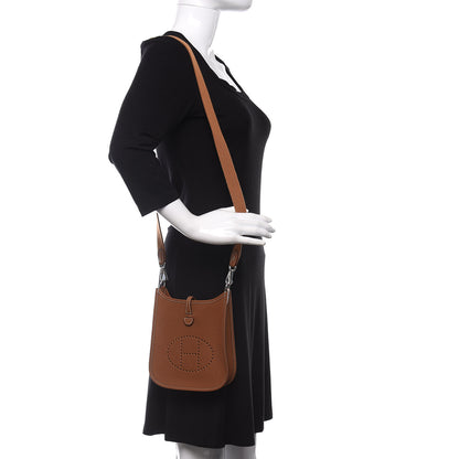 Hermes Taurillon Clemence Evelyne TPM Gold 2 of 11