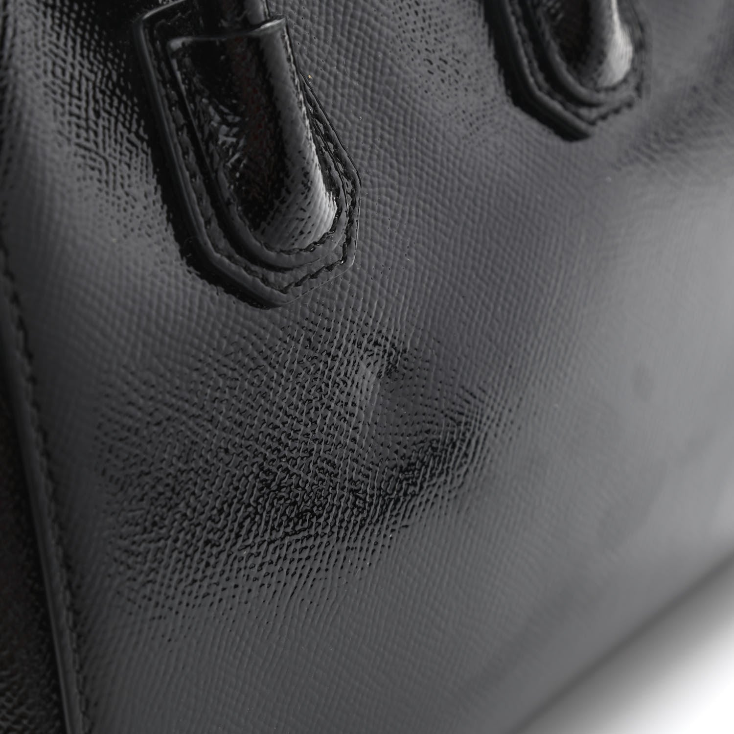 Givenchy Textured Patent Calfskin Mini Antigona Black 13 of 13