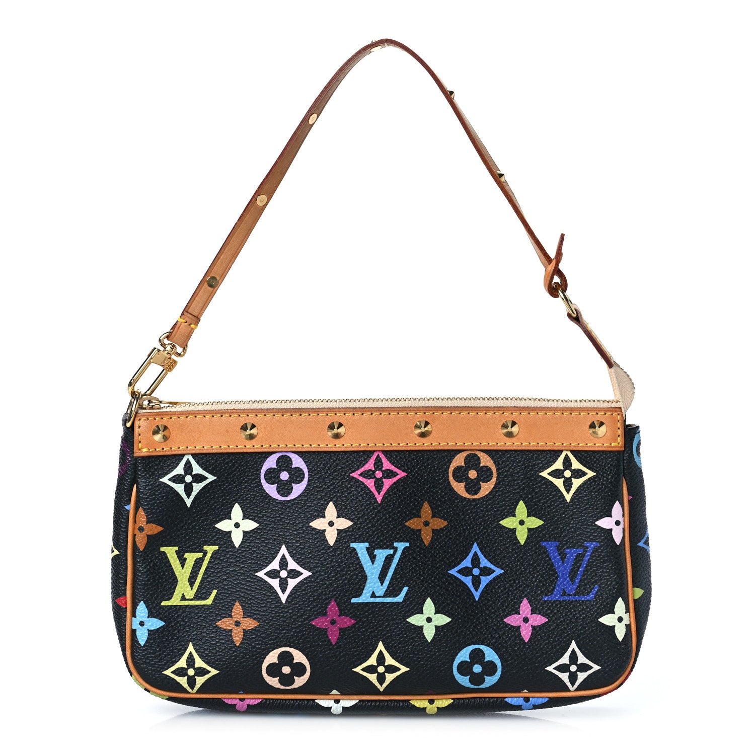 Louis Vuitton Monogram Multicolor Pochette Accessories Black 1 of 9
