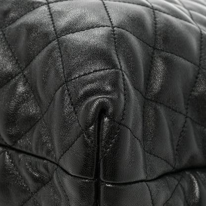Saint Laurent Lambskin Quilted Maxi Icare Shopping Tote Black 15 of 17