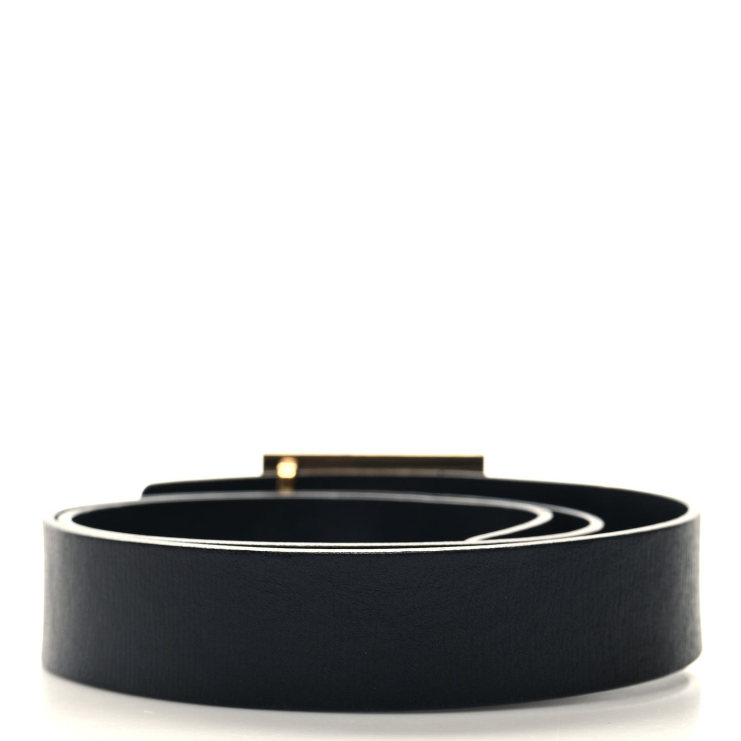 Calfskin Square G Belt 75 30 Black