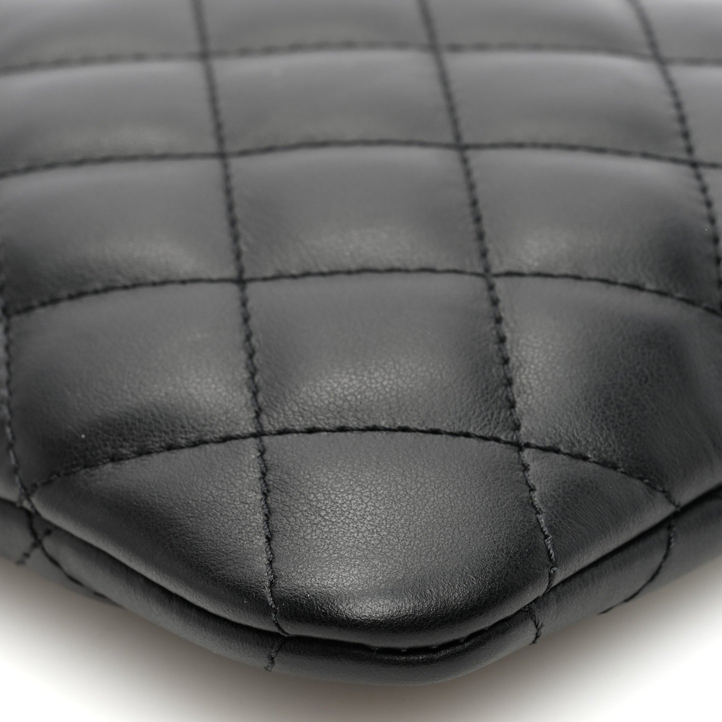 Lambskin Quilted Crossbody Bag Black