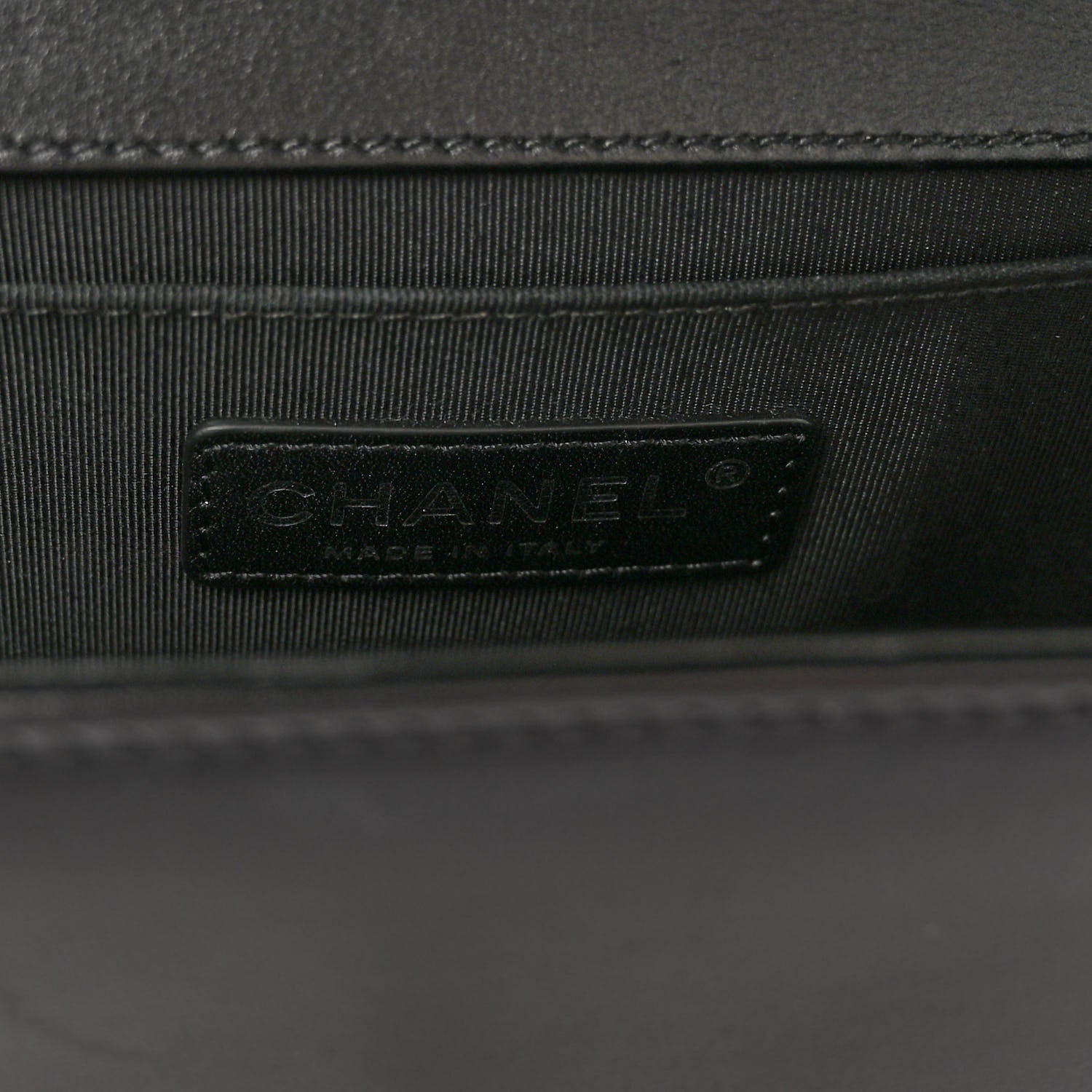 Chanel Calfskin Chevron Quilted Medium Boy Flap Black 6 of 10