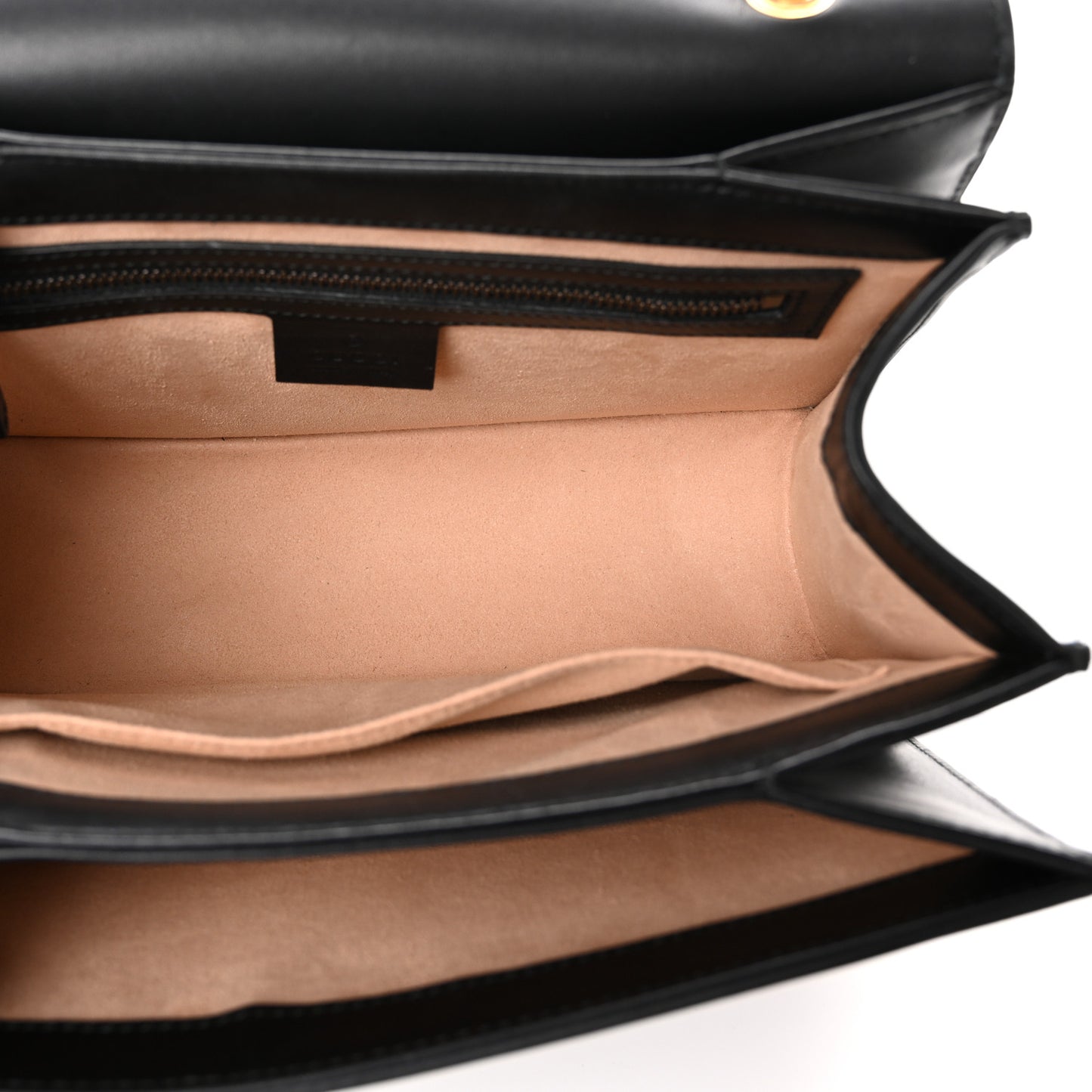 Calfskin Sylvie Web Small Queen Margaret Top Handle Bag Black