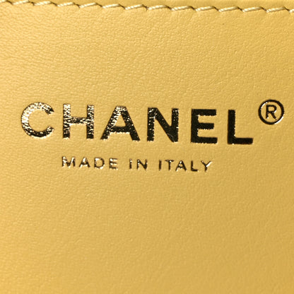 Chanel Suede Quilted Mini Chanel 25 Handbag Yellow 6 of 11