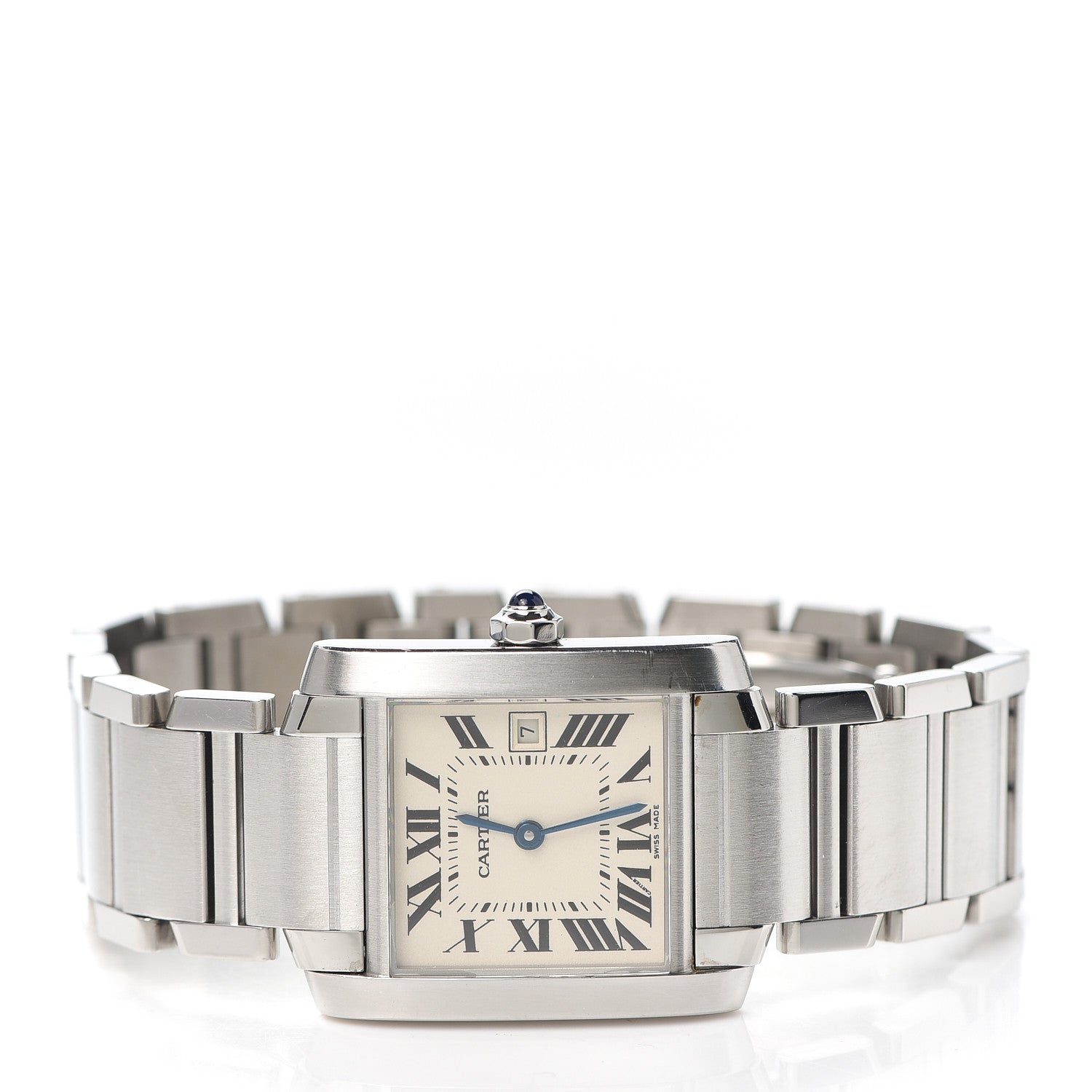 Cartier Stainless Steel 25mm Tank Francaise Quartz Watch 2 of 5