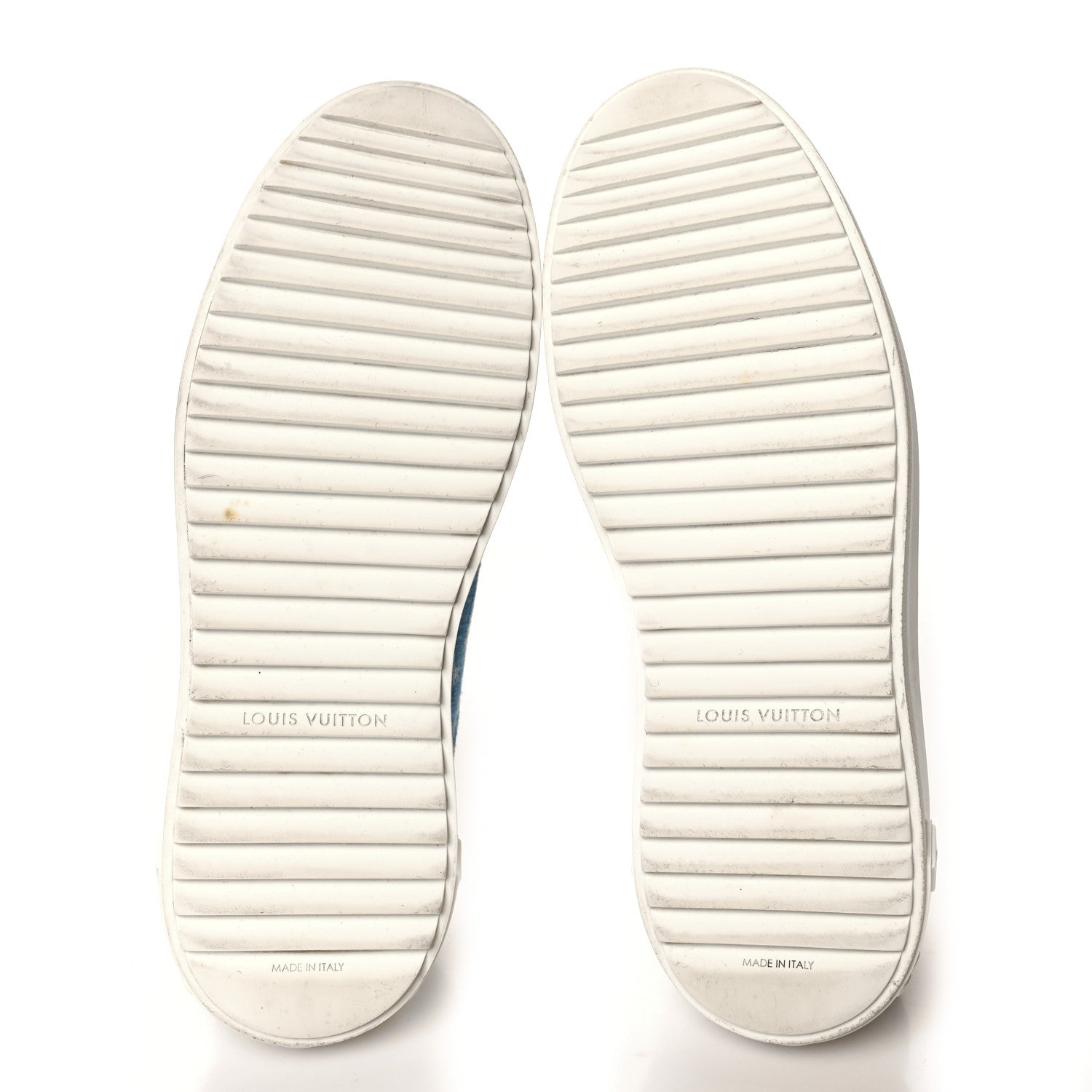 Louis Vuitton Denim Monogram Time Out Sneakers 38.5 6 of 10