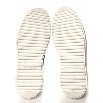 Louis Vuitton Denim Monogram Time Out Sneakers 38.5 6 of 10