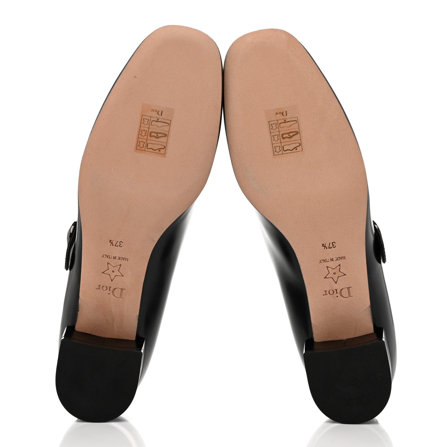 Christian Dior Brushed Calfskin Uniform 30mm Pumps 37.5 Black 5 of 8