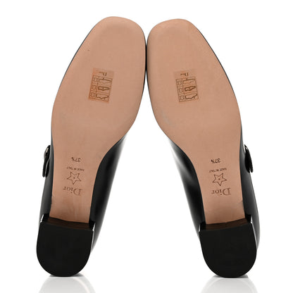 Christian Dior Brushed Calfskin Uniform 30mm Pumps 37.5 Black 5 of 8