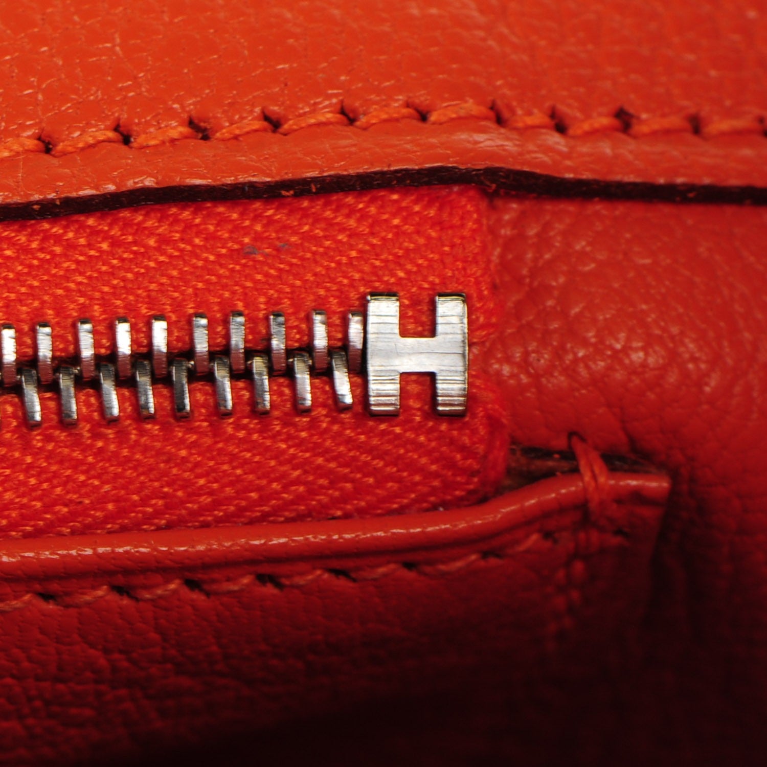 Hermes Taurillon Clemence Birkin 35 Orange 19 of 27