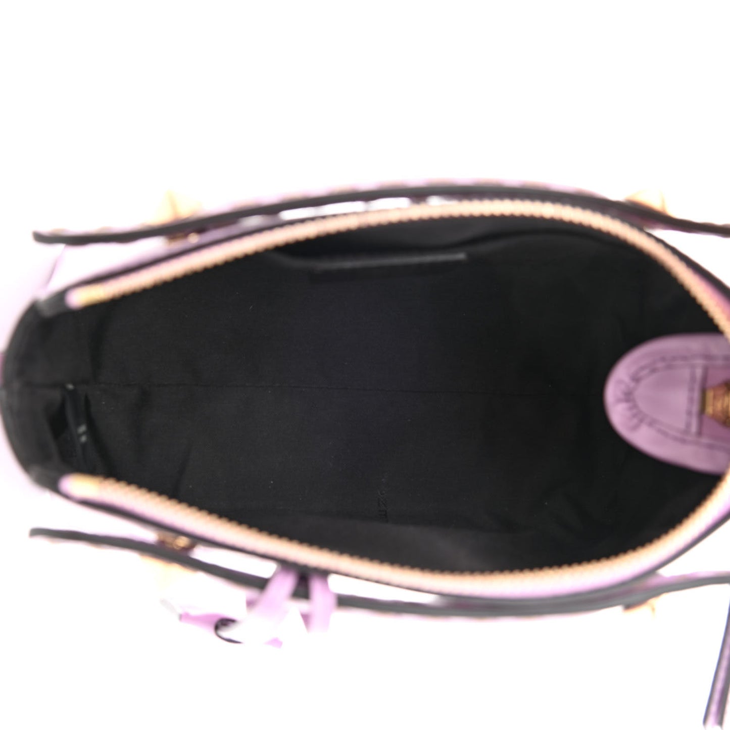 Vitello King Logo Embossed Mini By The Way Boston Bag Violetta