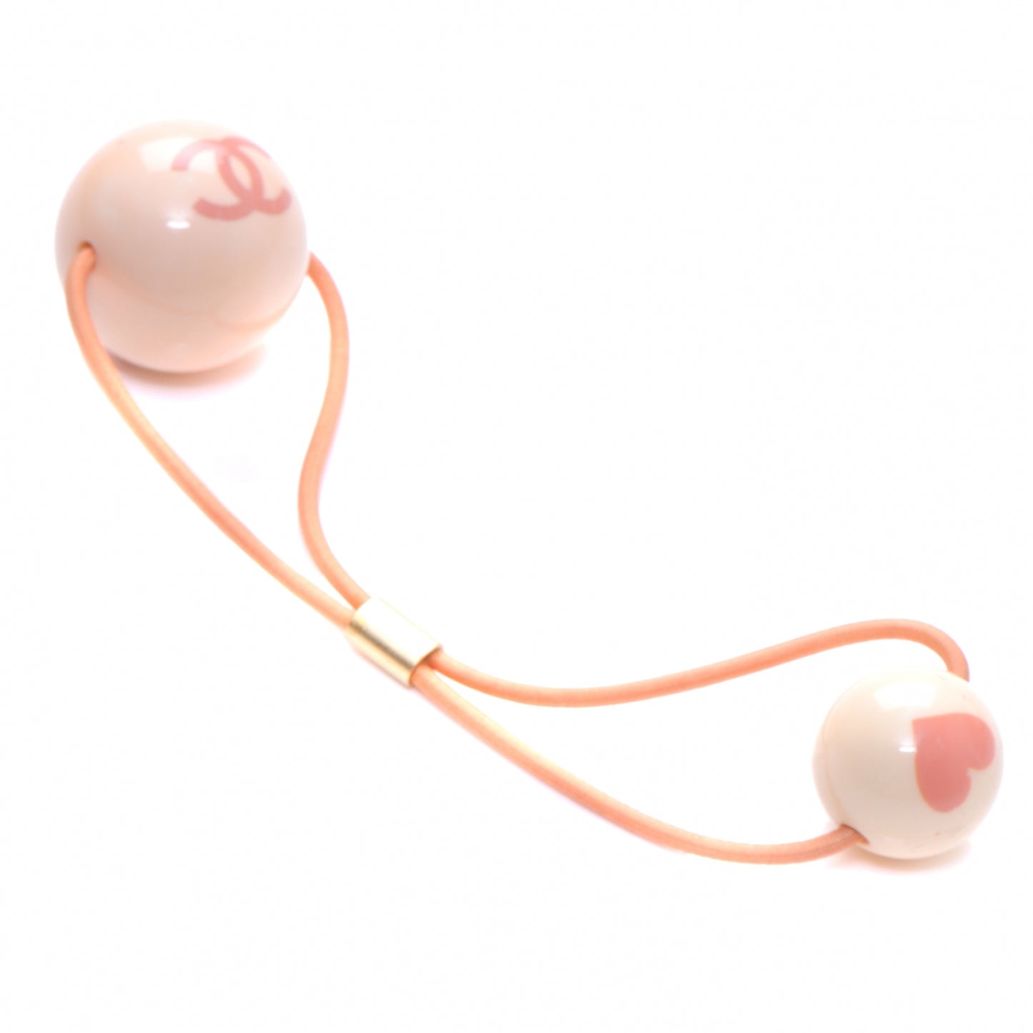 Resin CC Heart Hair Tie