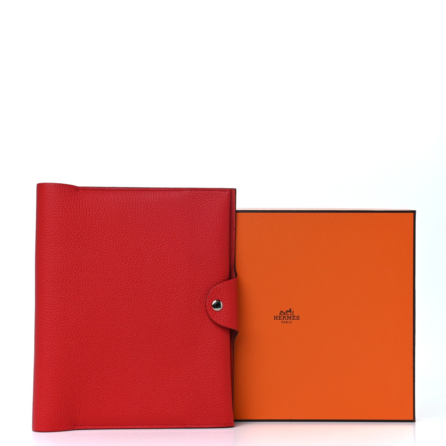 Hermes Togo Couverture Cahier Ulysse Notebook MM Rouge De Coeur 7 of 7