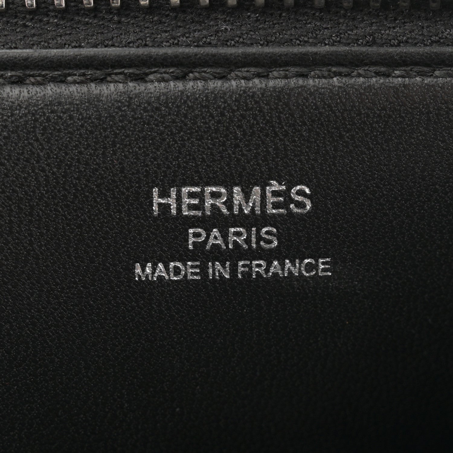 Hermes Tadelakt Kelly Cadena Clutch Black 6 of 11