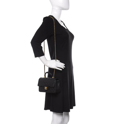 Chanel Caviar Quilted Mini Top Handle Rectangular Flap Black 2 of 9