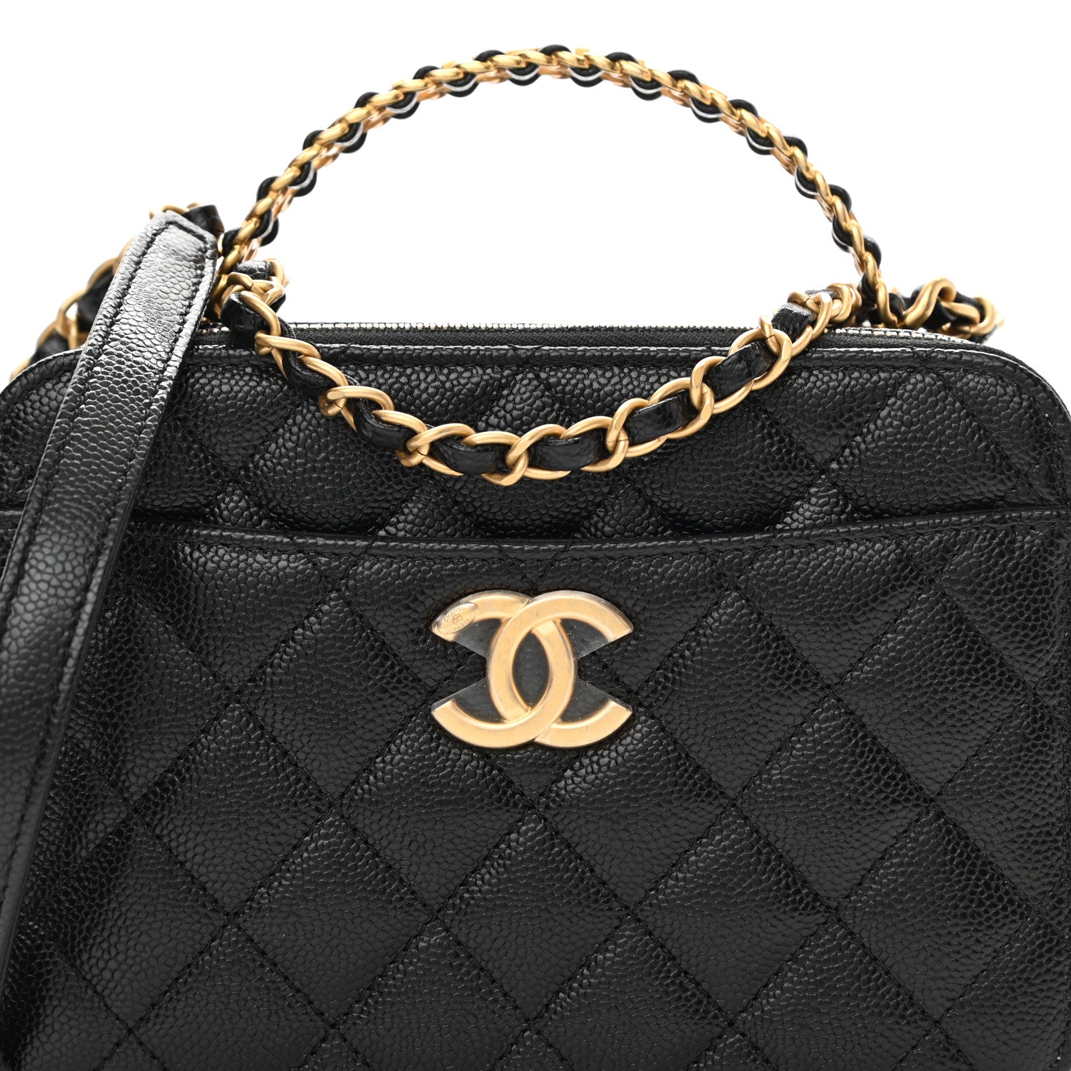 Chanel Caviar Quilted Small Pick Me Up Vanity Case Black 9 of 11