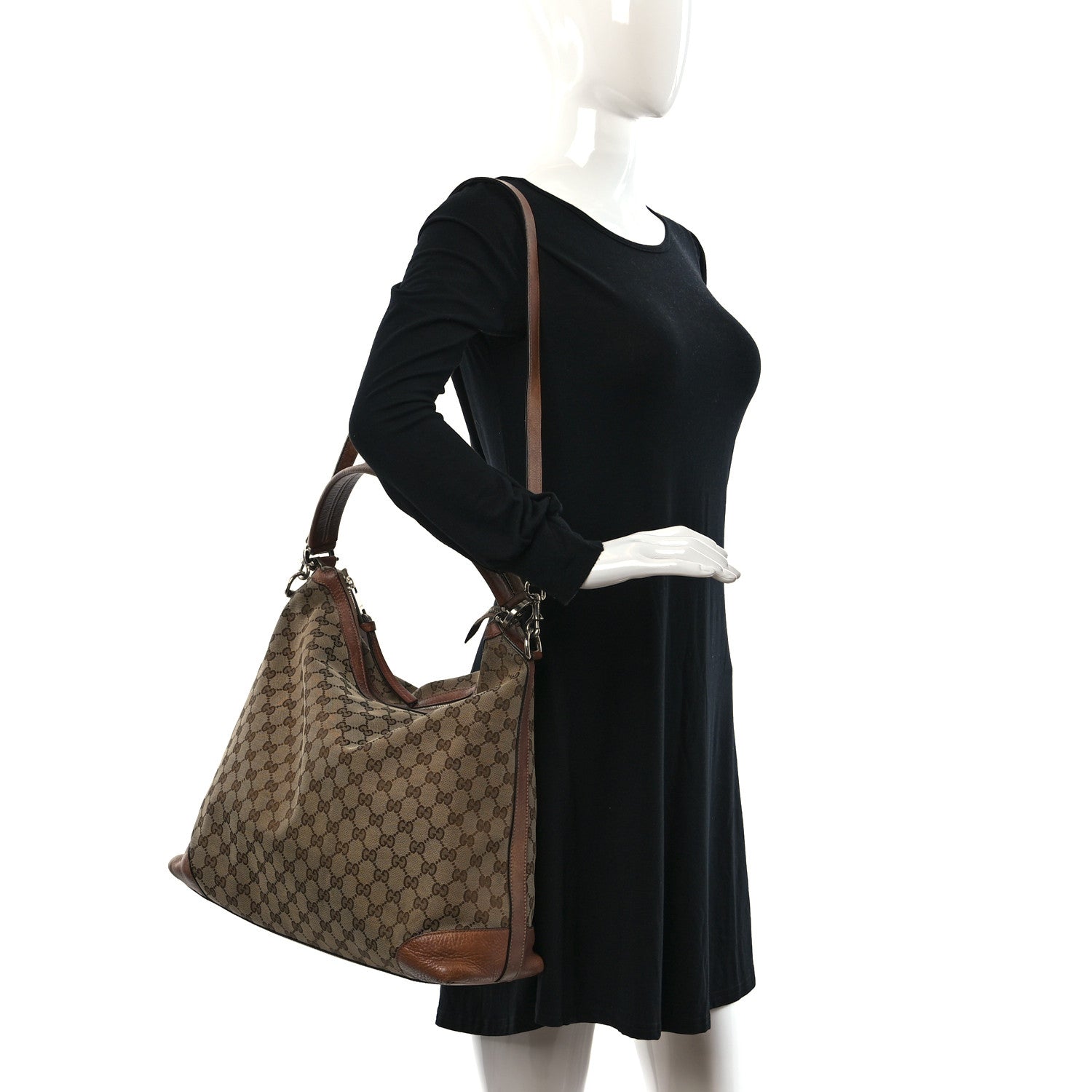 Gucci Monogram Medium Miss GG Hobo Light Cuir 2 of 14