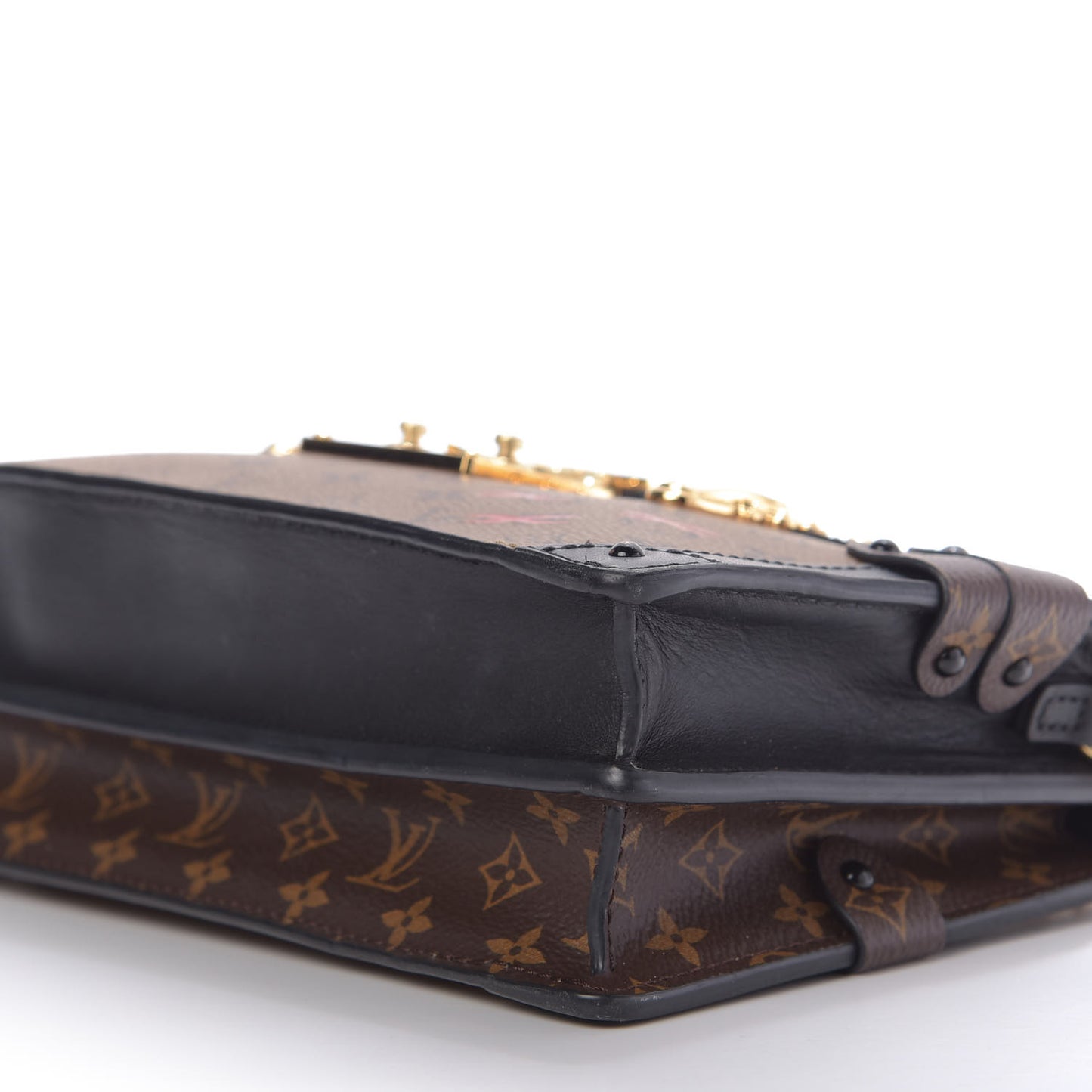 Reverse Monogram Trunk Clutch