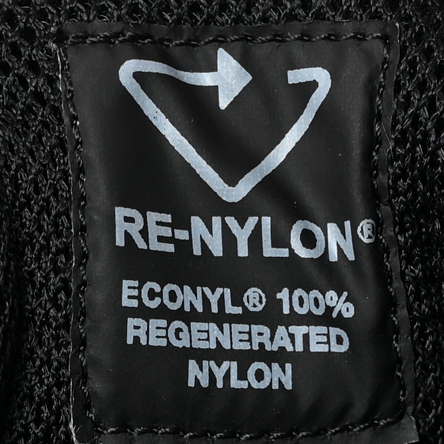 Re-Nylon Triangle Logo Quilted Sneakers 38.5 Black