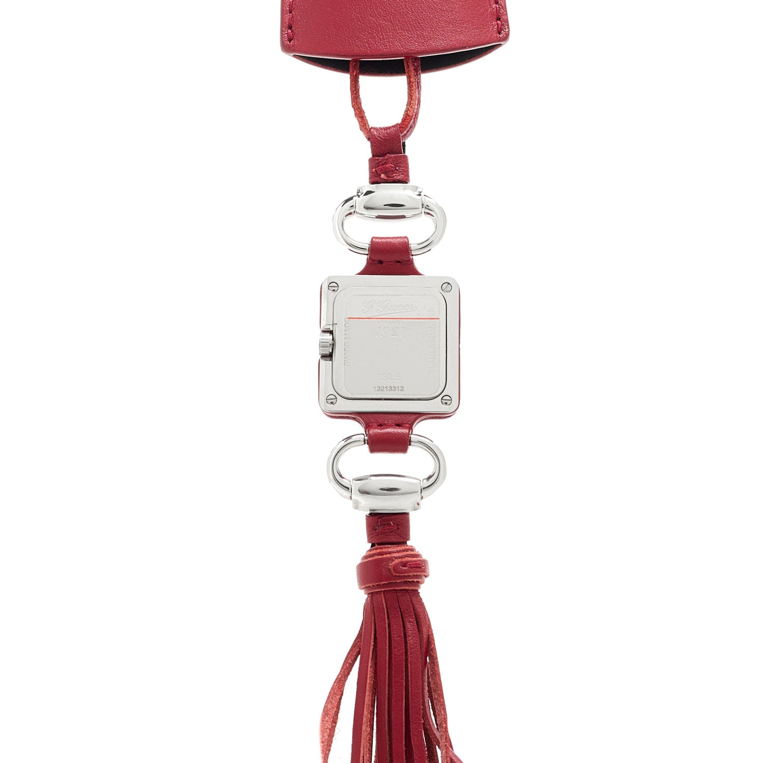 Gucci Stainless Steel Calfskin 1921 Pendant Quartz Watch Red 4 of 4