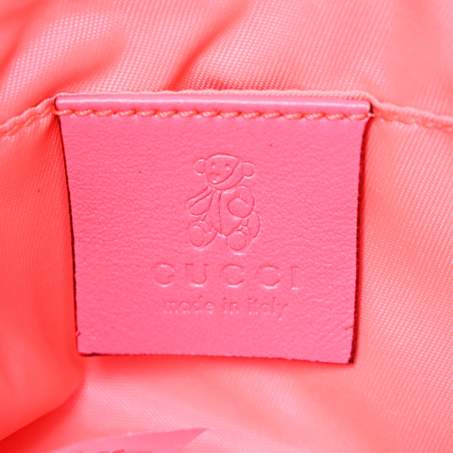 Gucci GG Supreme Monogram Kids Heart Crossbody Pink 5 of 6