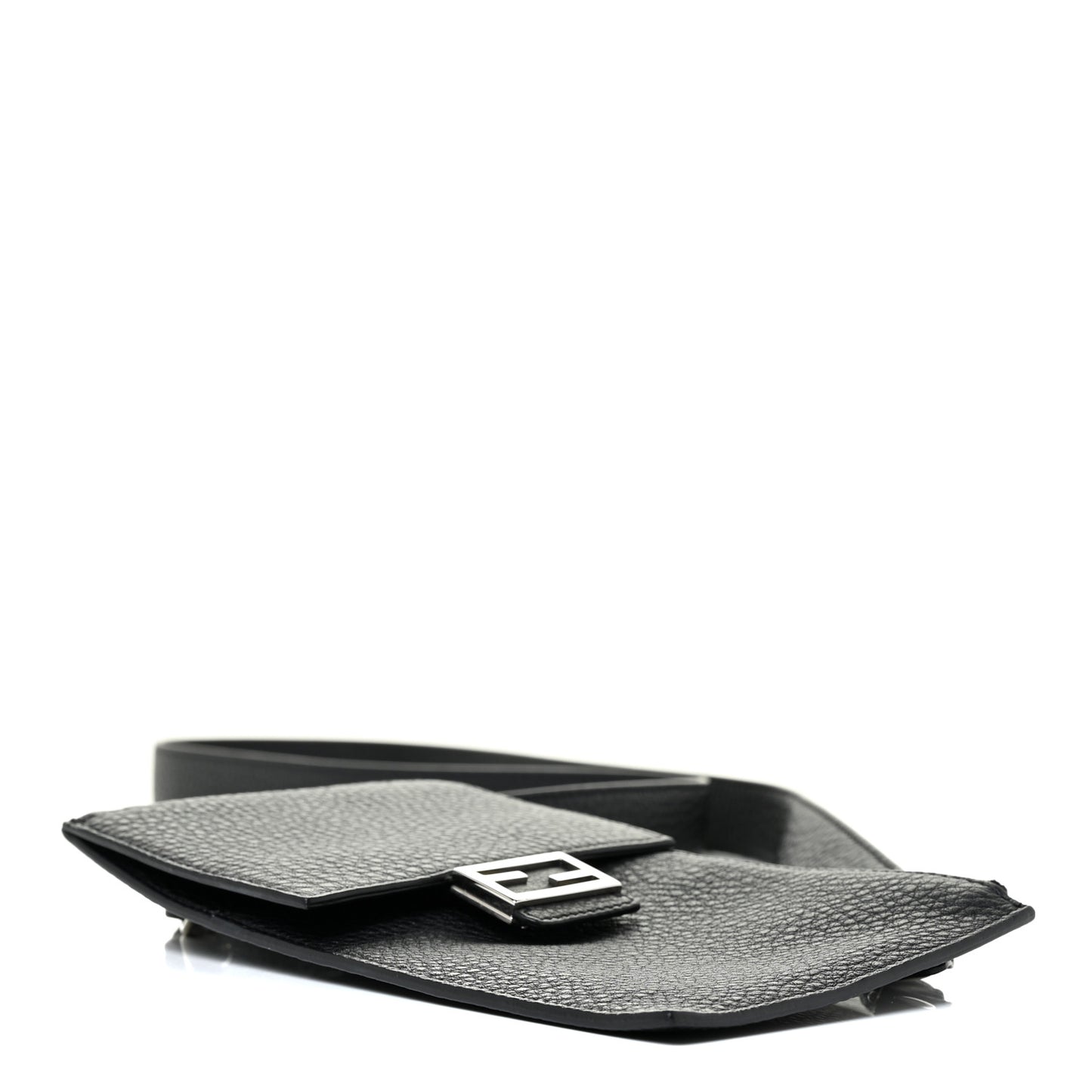 Cuoio Romano Crossbody Phone Pouch Black