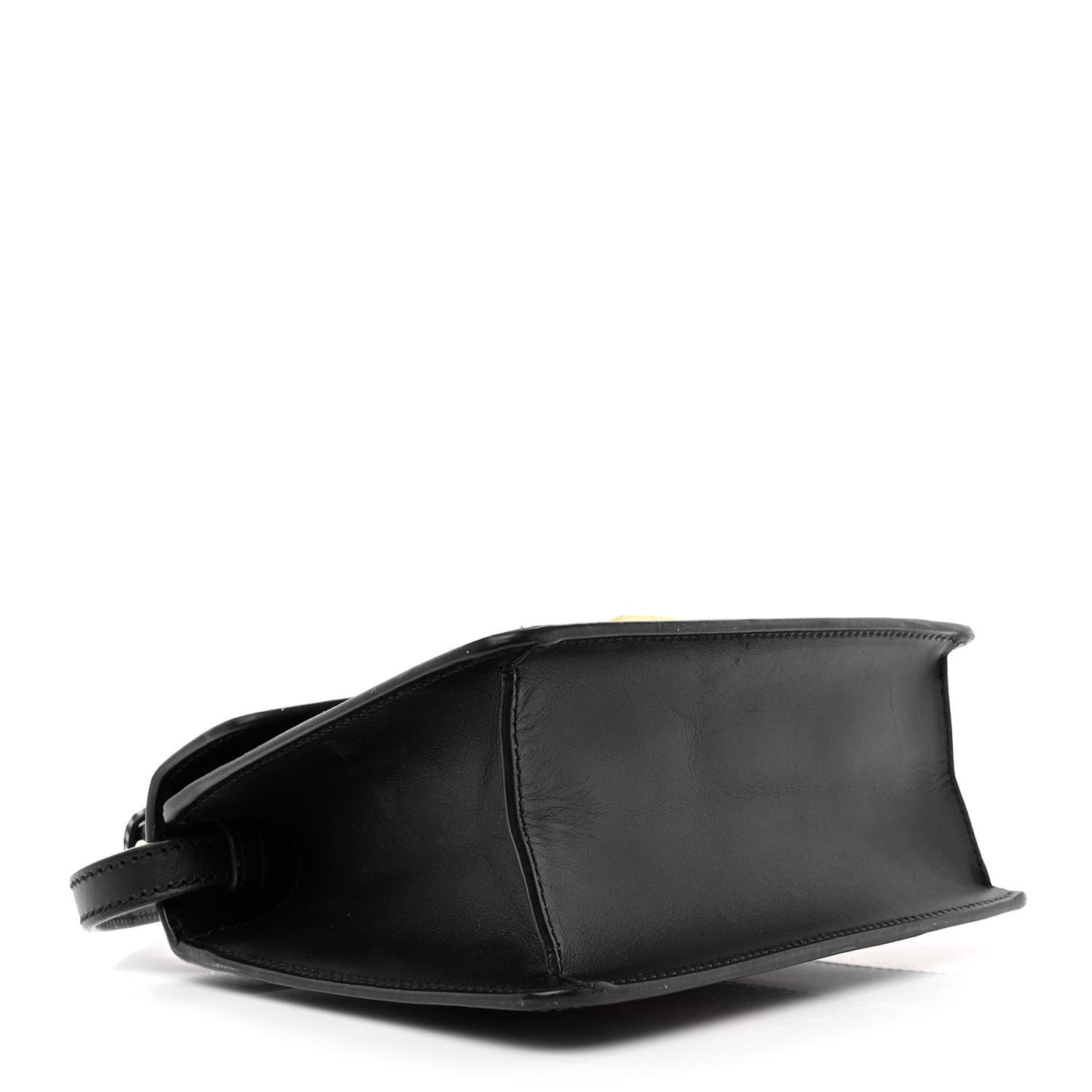 Calfskin Mini Sylvie Top Handle Bag Black