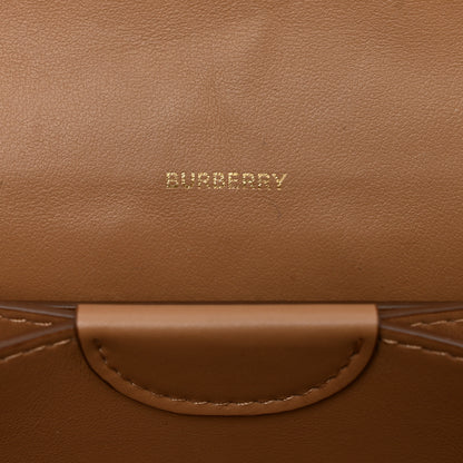 Burberry Calfskin Embossed Monogram Crossbody Light Camel 7 of 11