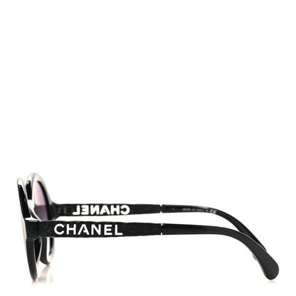 Chanel Acetate Polarized Sunglasses 5441 Black 3 of 7