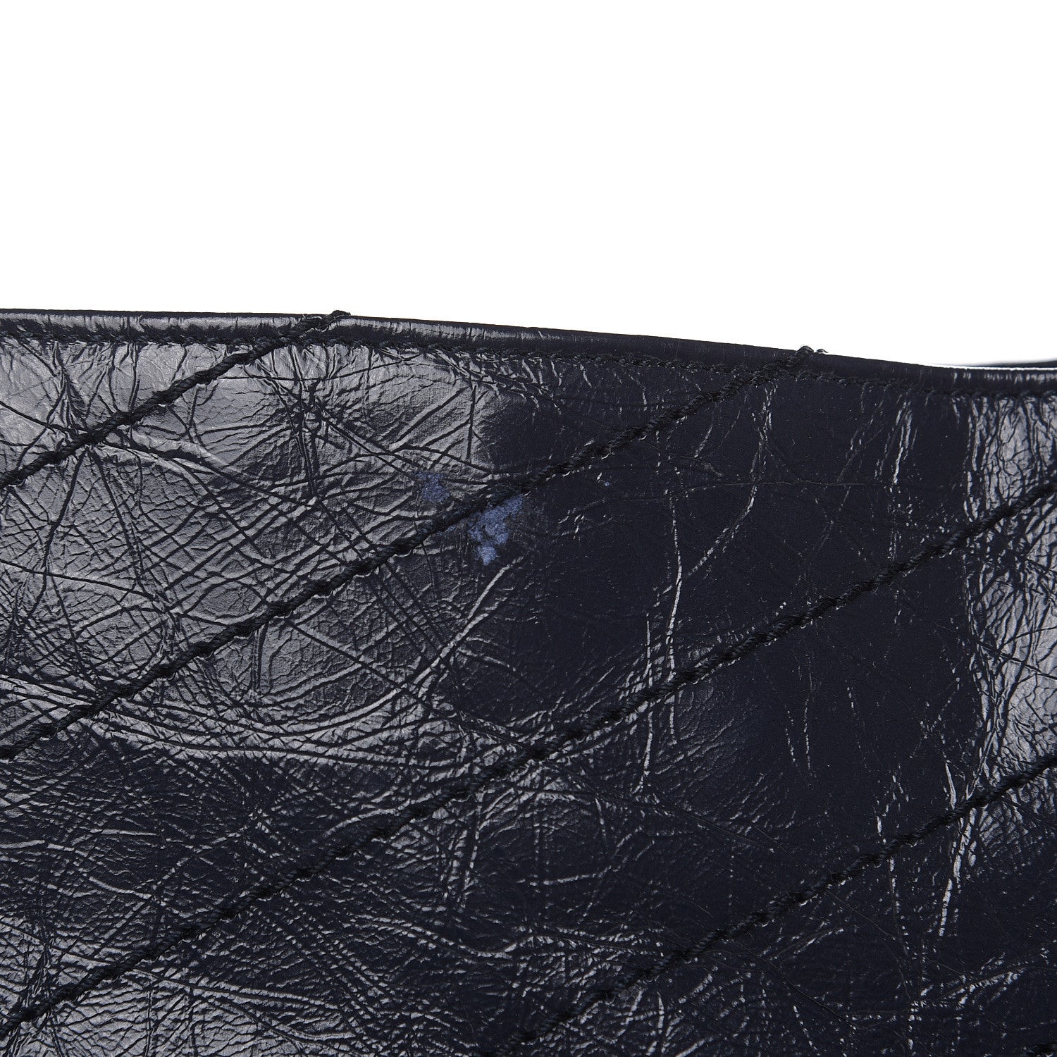 Saint Laurent Crinkled Calfskin Matelasse Monogram Niki Shoulder Bag Deep Marine 10 of 12
