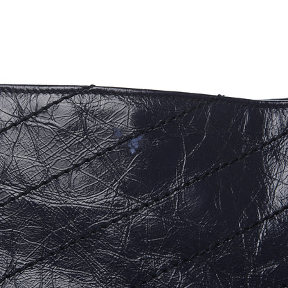 Saint Laurent Crinkled Calfskin Matelasse Monogram Niki Shoulder Bag Deep Marine 10 of 12