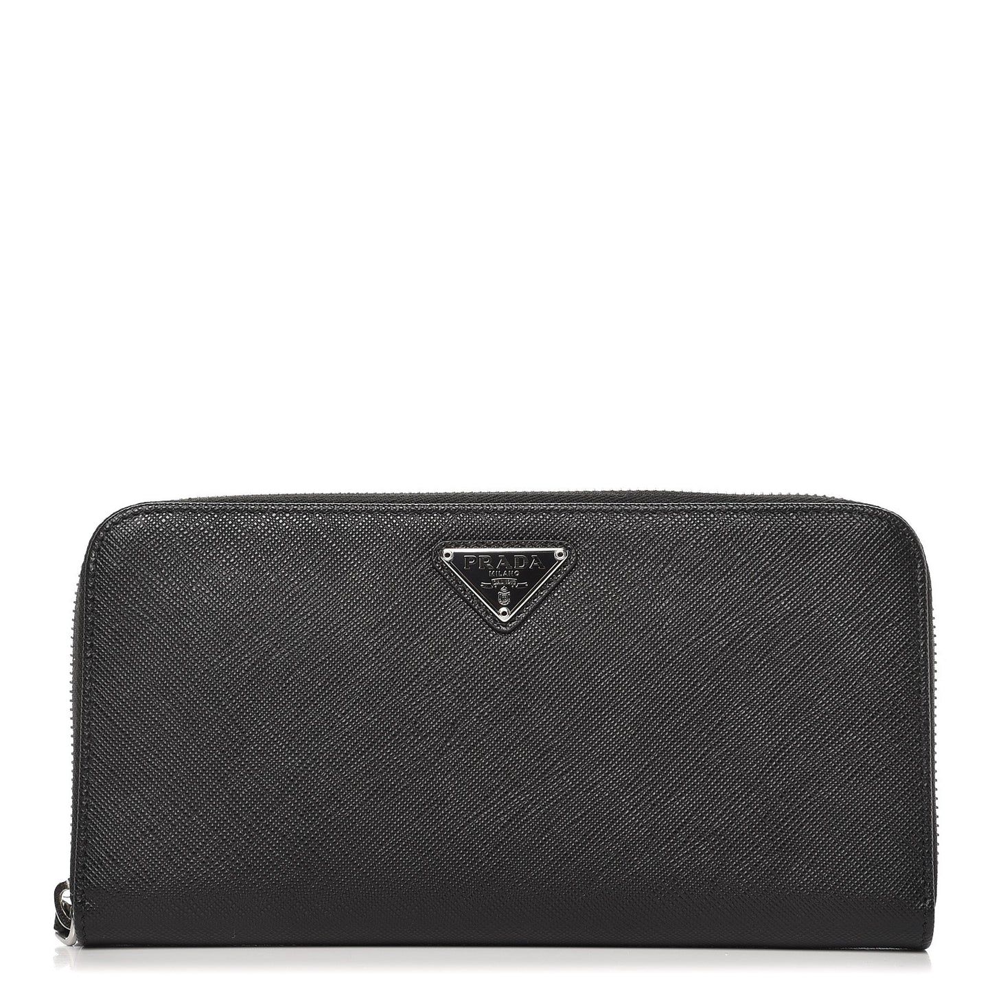 Saffiano Zip Around Wallet Nero Black
