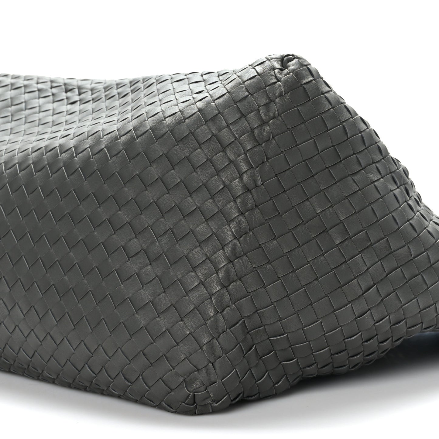 Nappa Intrecciato Medium Seamless Tote Light Grey