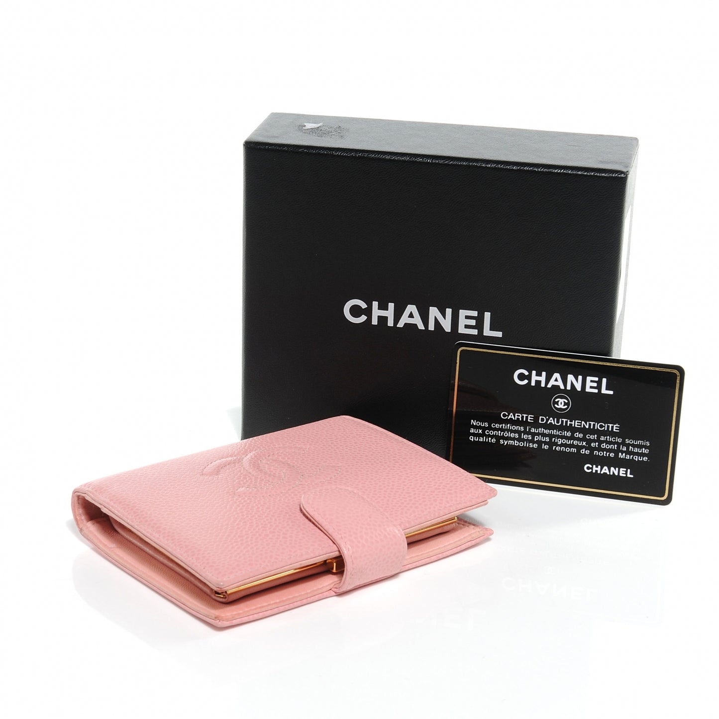Caviar CC French Wallet Pink