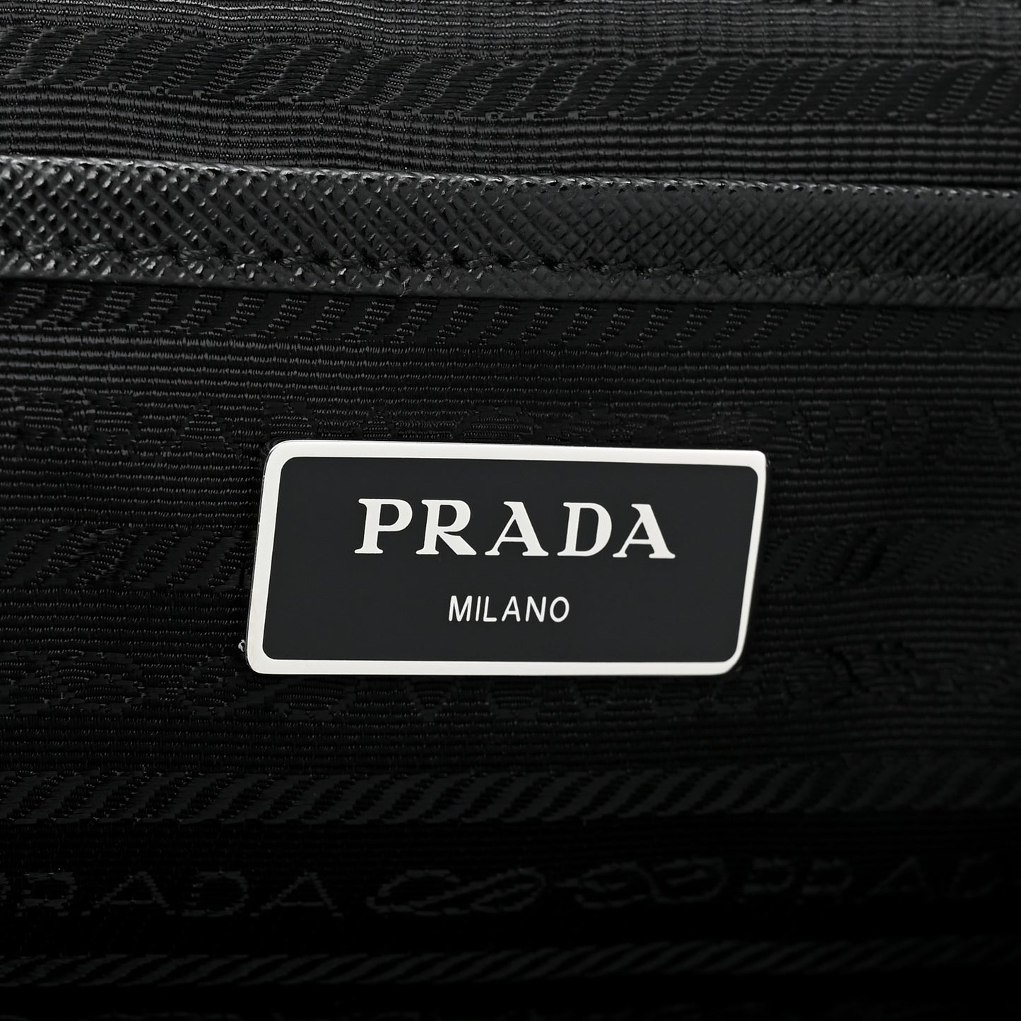 Re-Nylon Saffiano Medium Backpack Black