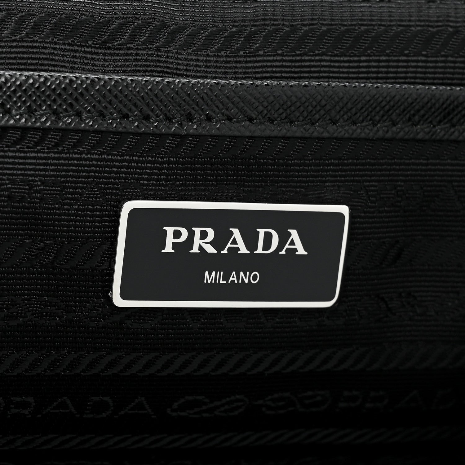 Prada Re-Nylon Saffiano Medium Backpack Black 7 of 9
