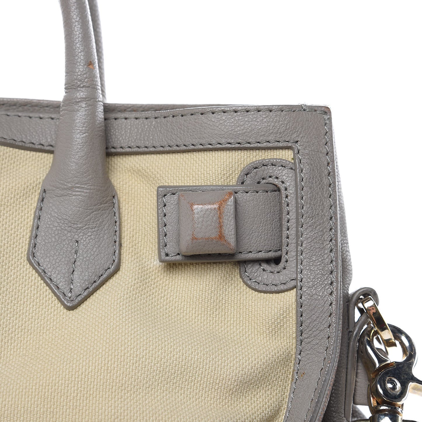 Canvas Chevre Lune MM Cream Grey