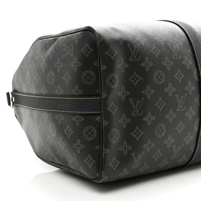 Louis Vuitton Monogram LV Record Keepall Bandouliere 50 Dark Green 7 of 8