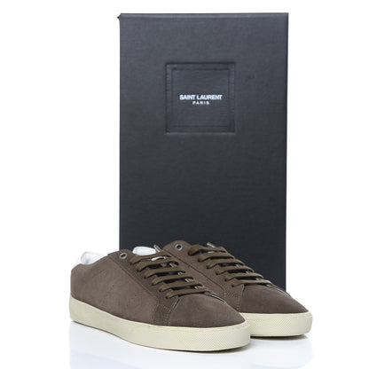 Saint Laurent Suede Soho Mens Court Classic Sneakers 40 Kaki 9 of 9