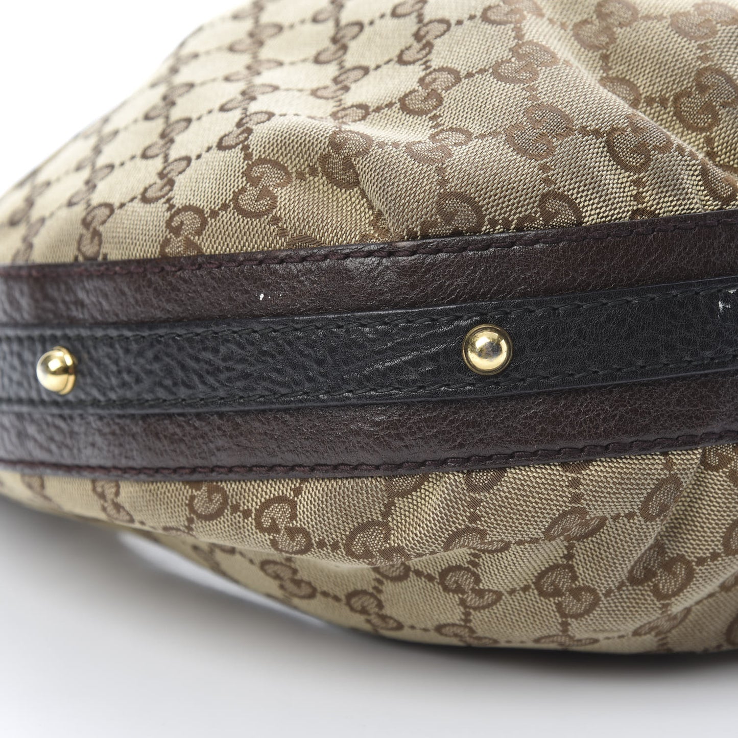 Monogram Medium Interlocking Hobo Dark Brown