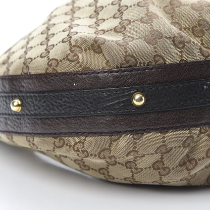 Gucci Monogram Medium Interlocking Hobo Dark Brown 10 of 18
