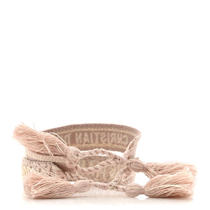 Christian Dior Woven Cotton J'Adior Friendship Bracelet Set Pink 3 of 4