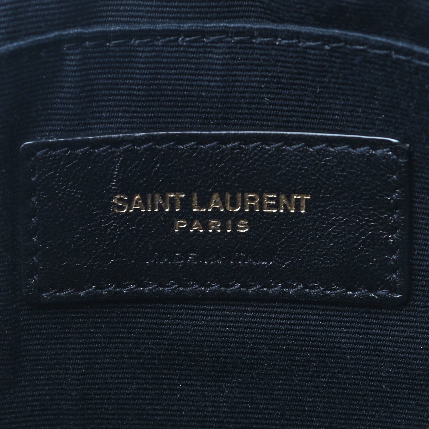 Saint Laurent Calfskin Matelasse Chevron Monogram A5 Wristlet Black 5 of 7